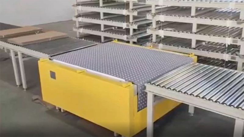 Convoyeur à table de transfert à billes et Table tournante à rouleaux
